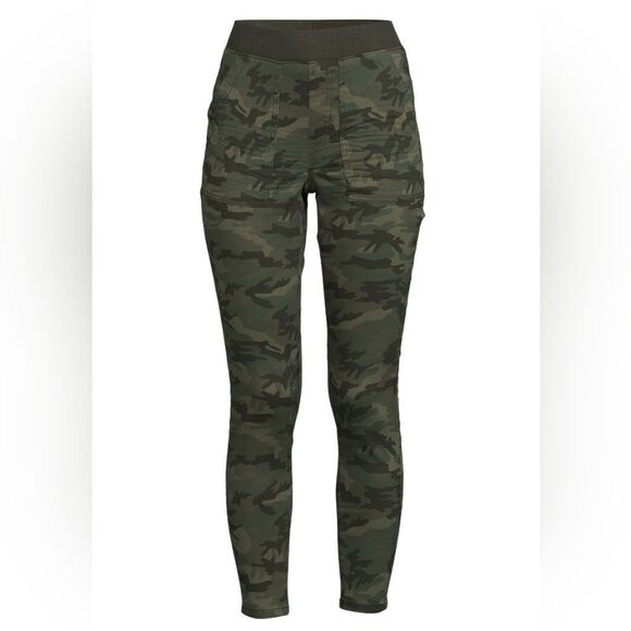 Nwt No Boundaries Camo Juniors' Mid Rise Rib Waistband Jeggings - Picture 9 of 10